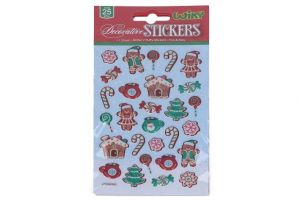 Nálepky 19x10,5 cm 3D VÁNOCE