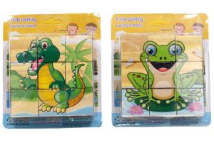 Kostky obrázkové dřevěné 10x10 cm