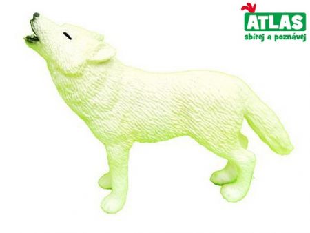 Figurka Vlk bílý 9 cm