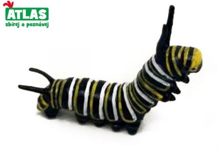 Figurka Housenka Monarcha stěhovavý 6,5 cm