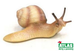 Figurka Hlemýžď pruhovaný 9 cm