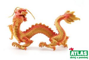 Figurka Drak čínský zlatý 15,5 cm