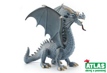 Figurka Drak šedý 15,5 cm