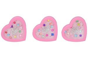 Prstýnek s kamínkem set 11 ks