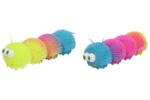 Mačkací housenka blikající 25 cm