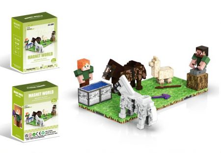 Stavebnice Magnet World Chovatel koní