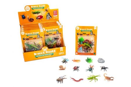 Zvířátka hmyz figurky set 12 ks 6,5 cm