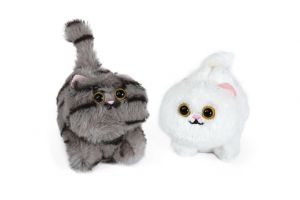 Kočka natahovací s pohyblivým ocáskem 10 cm