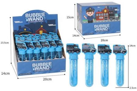 Bublifuk policejní auto 14 cm