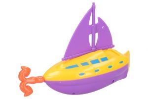 Loď s kotvou natahovací do vody 18 cm