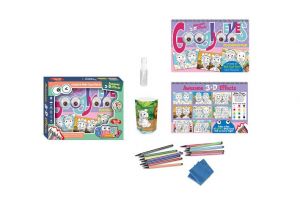 Omalovánky s 3D očima stíratelné 28x21,5 cm