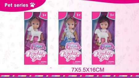 Panenka s mazlíčkem 11,5 cm