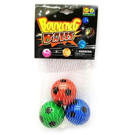 Hop koule fotbalové set 3ks 6 cm