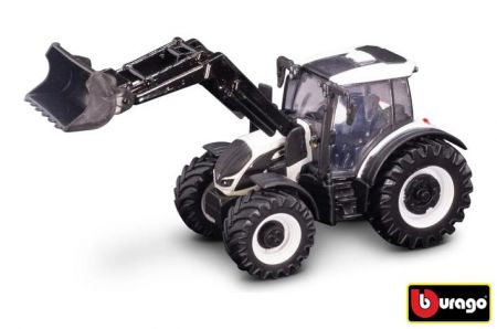 Bburago Farm Traktor 10cm Valtra N174 s přední lžící