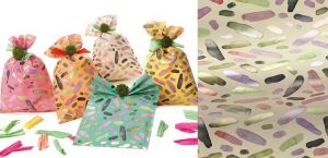 Sáček celofan 16x25 cm BRUSH AVORIO