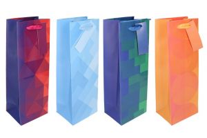 Dárková taška na láhev M 12,5x34,5x10 cm Celorok