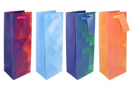 Dárková taška na láhev M 12,5x34,5x10 cm Celorok