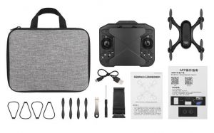 Dron skládací do ovladače s WIFI kamerou 720p RC na dálkové ovládání 9x9x4 cm