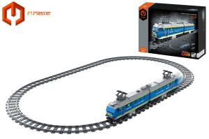 IM.Master Stavebnice vlak modrý 51,5x13x5,2 cm