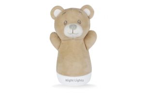 Lampička noční medvídek usínáček plyšový 15 cm