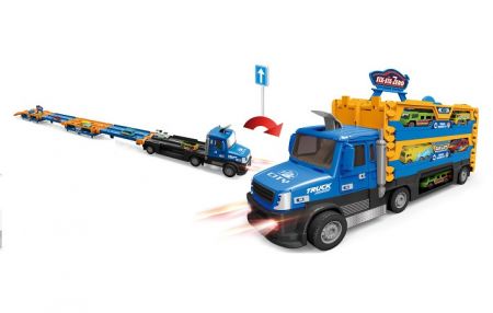 Auto tahač s vystřelovací dráhou na auta 140 cm