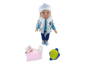 Panenka s kočkou 43 cm