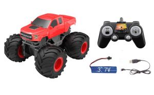 Ford F-150 Raptor Monster Truck plavací červený RC na dálkové ovládání 20 cm