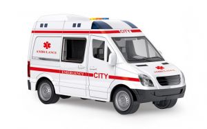 Auto sanitka s efekty 21 cm