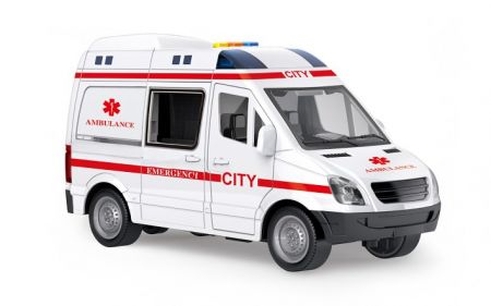 Auto sanitka s efekty 21 cm