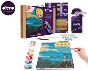 OKTO Malba a 3D modelování obraz "Hot Air Balloon Flight" 30x40 cm