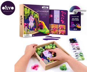 OKTO Modelování Malý svět v rámečku motiv "Netopýr" 21x21 cm