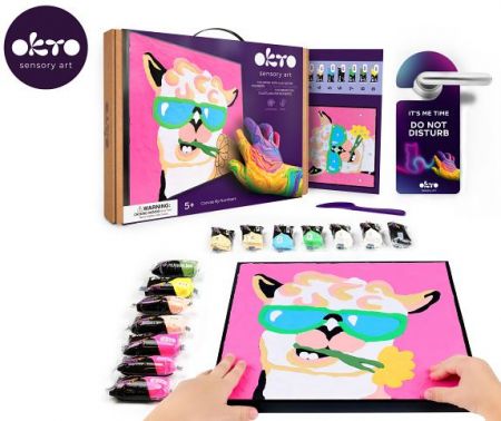 OKTO Malování hmotou podle čísel "Lama" 29x29 cm