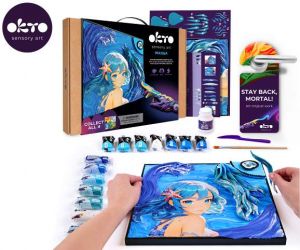 OKTO Manga motiv živlů "Voda" 30x40 cm