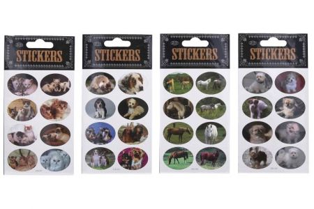 Samolepka zvířata mix 30 ks