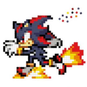 Jixelz REMIX Sonic puzzle plastové pixel art Runnin' Shadow
