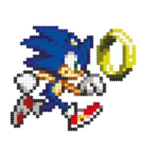 Jixelz REMIX Sonic puzzle plastové pixel art Sonic & Ring