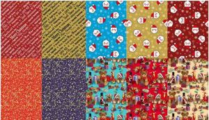 Balící papír 0,7x2m Vánoce mix 4