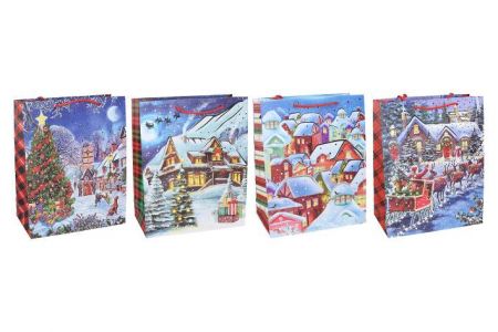 Dárková taška L 31x40x12 cm VÁNOCE