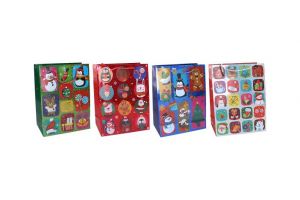 Dárková taška M 26x32x10 cm VÁNOCE