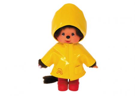 Monchhichi Mončiči chlapec ve žluté pláštěnce 20 cm