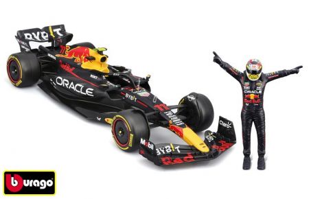 Bburago 1:24 RACE Formula F1 - Red Bull Racing RB19(2023) #11 (Sergio Peréz) -with driver 