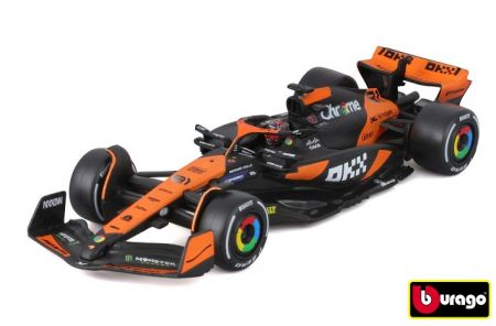 Bburago 1:43 RACE Formula F1 - McLaren F1 Team MCL38 (2024) #81 (Oscar Piastri) - with dri