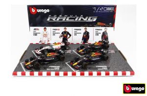 Bburago 1:43 RACE Formula F1 4PAC - Red Bull Racing RB20(2024) #1 M.Verstappen #11 S.Perez