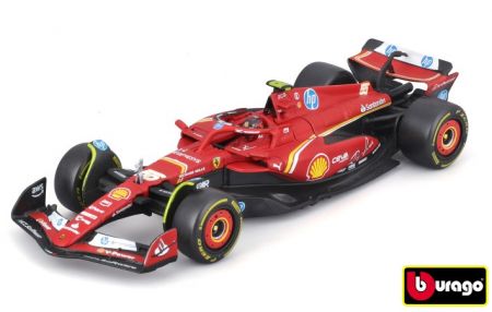Bburago 1:43 Formula F1 Ferrari Scuderia SF-24 (2024) nr.55 Carlos Sainz - with driver and