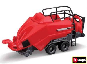 Bburago 10cm Farm tractor Gift Set - Massey Ferguson 8740S with 3 trailers
