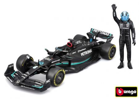Bburago 1:24 RACE Formula F1 - Mercedes-AMG F1 W14 E (2023) #63 George Russell with driver