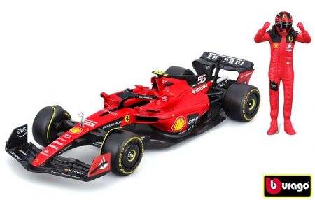 Bburago 1:24 Formula F1 Ferrari Scuderia SF-23 (2023) nr.55 Carlos Sainz - with driver and