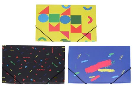 Složka s gumou 31,4x23,5 cm Mix