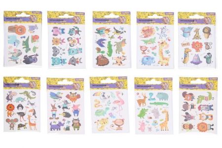 Tetovací obtisky 7,5x11 cm - Zvířátka