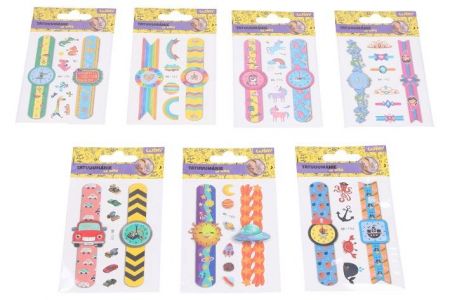 Tetovací obtisky 7,5x11 cm - Hodinky